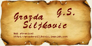 Grozda Šiljković vizit kartica